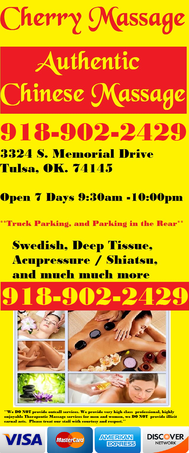 Cherry Massage 3324 S Memorial Drive, Tulsa
